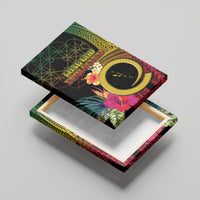 Vanuatu Selebretem 44th Indipendens Dei Canvas Wall Art Sand Drawing Melanesian Vibes