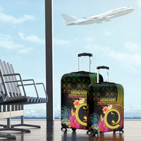 Vanuatu Shefa Day Luggage Cover Sand Drawing Melanesian