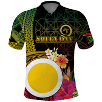 Vanuatu Shefa Day Polo Shirt Sand Drawing Melanesian
