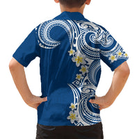 Aloha Polynesian Plumeria Flower Hawaiian Shirt Blue Color LT03 - Polynesian Pride