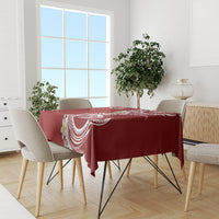 Aloha Polynesian Plumeria Flower Tablecloth Red Color LT03 - Polynesian Pride