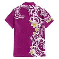 Aloha Polynesian Plumeria Flower Hawaiian Shirt Pink Color LT03 - Polynesian Pride