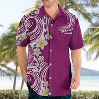 Aloha Polynesian Plumeria Flower Hawaiian Shirt Pink Color LT03 - Polynesian Pride