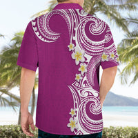 Aloha Polynesian Plumeria Flower Hawaiian Shirt Pink Color LT03 - Polynesian Pride