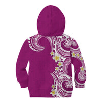 Aloha Polynesian Plumeria Flower Kid Hoodie Pink Color LT03 - Polynesian Pride