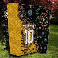 Custom New Zealand and Australia Rugby Quilt Maori Warrior With Aboriginal Version