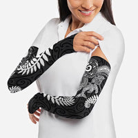 Aotearoa Maori Sea Animals Tribal Arm Sleeves Manta Ray and Shark Moko Pattern Black Color LT03 - Polynesian Pride
