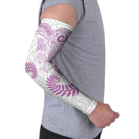 Aotearoa Maori Sea Animals Tribal Arm Sleeves Manta Ray and Shark Moko Pattern Pink Color