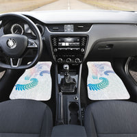 Aotearoa Maori Sea Animals Tribal Car Mats Manta Ray and Shark Moko Pattern Sweet Pastel