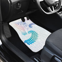 Aotearoa Maori Sea Animals Tribal Car Mats Manta Ray and Shark Moko Pattern Sweet Pastel