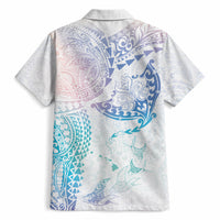 Hawaiian Manta Ray Tribal Hawaiian Shirt Polynesian Art Motifs Sweet Pastel LT03 - Polynesian Pride