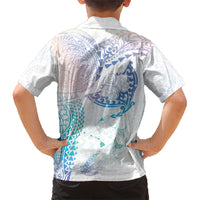 Hawaiian Manta Ray Tribal Hawaiian Shirt Polynesian Art Motifs Sweet Pastel LT03 - Polynesian Pride