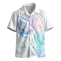 Hawaiian Manta Ray Tribal Kid Hawaiian Shirt Polynesian Art Motifs Sweet Pastel LT03 - Polynesian Pride