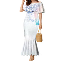 Hawaiian Manta Ray Tribal Mermaid Dress Polynesian Art Motifs Sweet Pastel LT03 Women Multicolor - Polynesian Pride