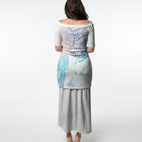 Hawaiian Manta Ray Tribal Puletasi Polynesian Art Motifs Sweet Pastel LT03 - Polynesian Pride