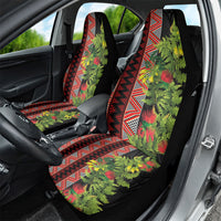 Maori Tukutuku Car Seat Cover with Ferns Pohutukawa and Kowhai Tribal Moko Patterns LT03 - Polynesian Pride