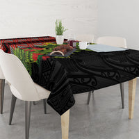 Maori Tukutuku Tablecloth with Ferns Pohutukawa and Kowhai Tribal Moko Patterns LT03 - Polynesian Pride