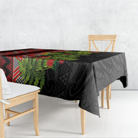Maori Tukutuku Tablecloth with Ferns Pohutukawa and Kowhai Tribal Moko Patterns LT03 - Polynesian Pride