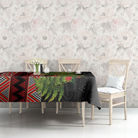 Maori Tukutuku Tablecloth with Ferns Pohutukawa and Kowhai Tribal Moko Patterns LT03 - Polynesian Pride