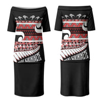 New Zealand Christmas Couples Matching Puletasi and Hawaiian Shirt Funny Santa Claus Haka Dance with Tukutuku LT03 - Polynesian Pride
