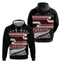 New Zealand Christmas Hoodie Funny Santa Claus Haka Dance with Tukutuku
