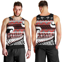 New Zealand Christmas Men Tank Top Funny Santa Claus Haka Dance with Tukutuku