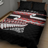 New Zealand Christmas Quilt Bed Set Funny Santa Claus Haka Dance with Tukutuku LT03 - Polynesian Pride