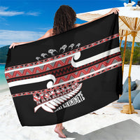 New Zealand Christmas Sarong Funny Santa Claus Haka Dance with Tukutuku LT03 One Size 44 x 66 inches Multicolor - Polynesian Pride