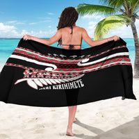 New Zealand Christmas Sarong Funny Santa Claus Haka Dance with Tukutuku LT03 - Polynesian Pride