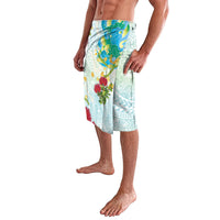 Japanese and Hawaiian Culture Fusion Lavalava Irezumi with Turtles and Lei Kakau Pattern Fresh Vibe LT03 - Polynesian Pride