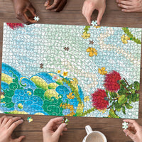 Japanese and Hawaiian Culture Fusion Puzzle Irezumi with Turtles and Lei Kakau Pattern Fresh Vibe LT03 - Polynesian Pride