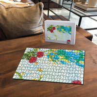 Japanese and Hawaiian Culture Fusion Puzzle Irezumi with Turtles and Lei Kakau Pattern Fresh Vibe LT03 - Polynesian Pride