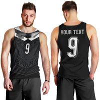 Aotearoa Rugby Custom Men Tank Top Maori Tribal Motifs Stripes-Sporty Style LT03 - Polynesian Pride