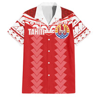 Custom Tahiti Football Polynesian Pattern Family Matching Off Shoulder Maxi Dress and Hawaiian Shirt