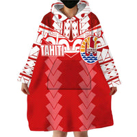 Custom Tahiti Football Polynesian Pattern Wearable Blanket Hoodie