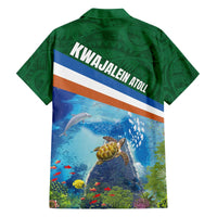 Marshall Islands Kwajalein Atoll Family Matching Off Shoulder Short Dress and Hawaiian Shirt Polynesian Pattern and Undersea Animals