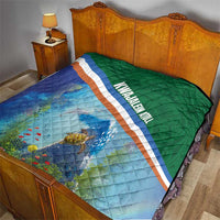 Marshall Islands Kwajalein Atoll Quilt Polynesian Pattern and Undersea Animals