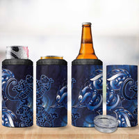 New Zealand Gecko Maori Art Tattoo 4 in 1 Can Cooler Tumbler Matariki Mode