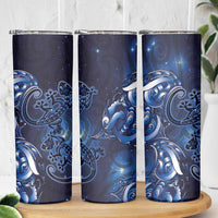 New Zealand Gecko Maori Art Tattoo Skinny Tumbler Matariki Mode