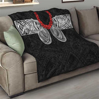 Samoan Traditional Art Tattoos Quilt Tatau Tribal Motifs with Ula Fala Black - Polynesian Pride