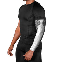 Samoan Traditional Art Tattoos Arm Sleeves Tatau Tribal Motifs with Ula Nifo White - Polynesian Pride