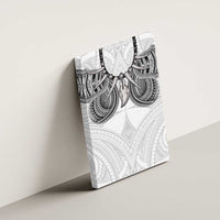 Samoan Traditional Art Tattoos Canvas Wall Art Tatau Tribal Motifs with Ula Nifo White - Polynesian Pride