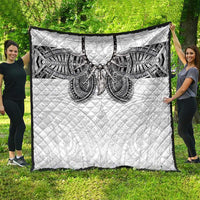 Samoan Traditional Art Tattoos Quilt Tatau Tribal Motifs with Ula Nifo White - Polynesian Pride