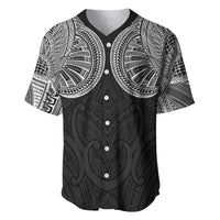 Samoan Traditional Art Tattoos Baseball Jersey Tatau Roman Reigns Black Color LT03 Black - Polynesian Pride