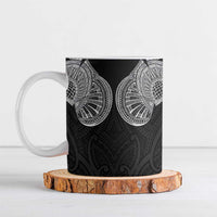 Samoan Traditional Art Tattoos Ceramic Mug Tatau Roman Reigns Black Color LT03 Black - Polynesian Pride