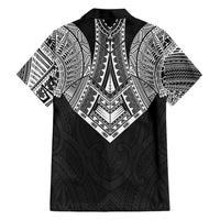 Samoan Traditional Art Tattoos Hawaiian Shirt Tatau Roman Reigns Black Color LT03 - Polynesian Pride