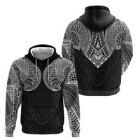 Samoan Traditional Art Tattoos Hoodie Tatau Roman Reigns Black Color - Polynesian Pride