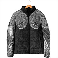 Samoan Traditional Art Tattoos Padded Jacket Tatau Roman Reigns Black Color LT03 - Polynesian Pride