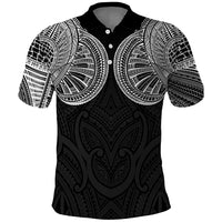 Samoan Traditional Art Tattoos Polo Shirt Tatau Roman Reigns Black Color - Polynesian Pride