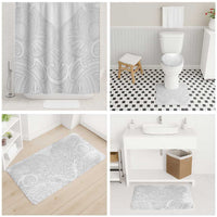 Samoan Traditional Art Tattoos Bathroom Set Tatau Roman Reigns White Color LT03 - Polynesian Pride